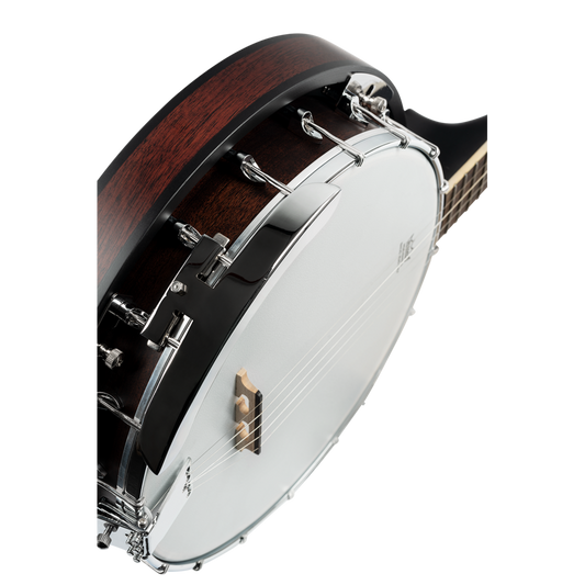 Ortega Tenor Banjo, Mahogany, Satin Whiskey Burst (OBJ150TE-WB)