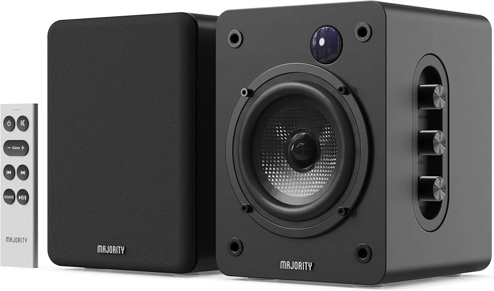 Majority Bluetooth Active Bookshelf Speakers (D50X)