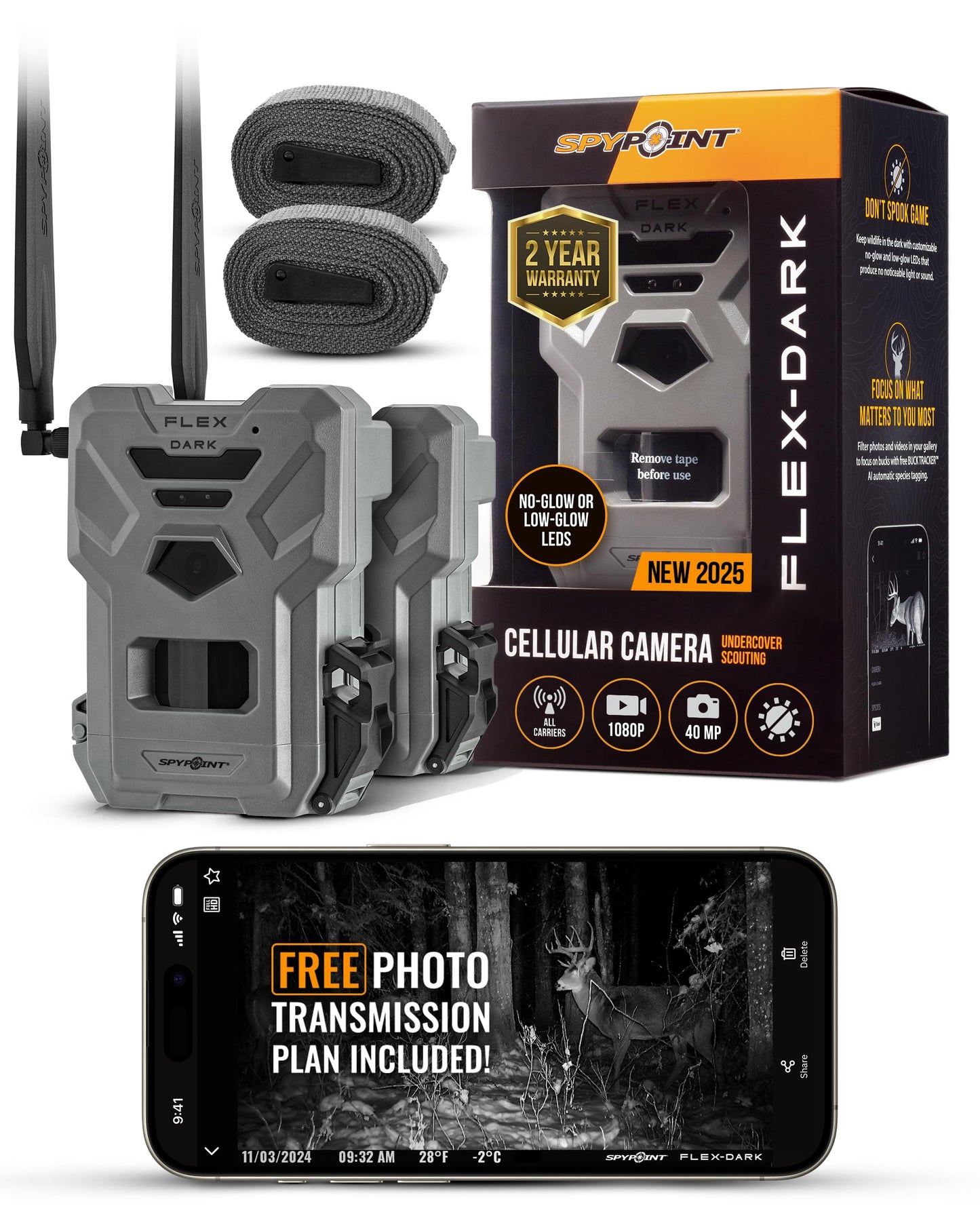 Spypoint® FLEX-DARK Cellular Trail Camera