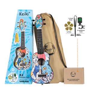 Keiki Soprano 'Samurai' Ukulele (K2-SM)