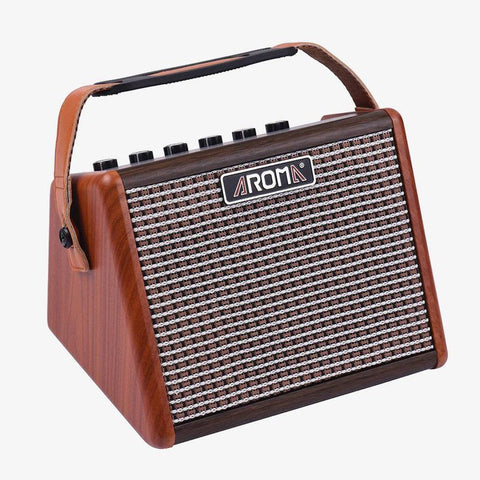 Aroma 15W Acoustic Guitar Wooden Amplifier with Bluetooth