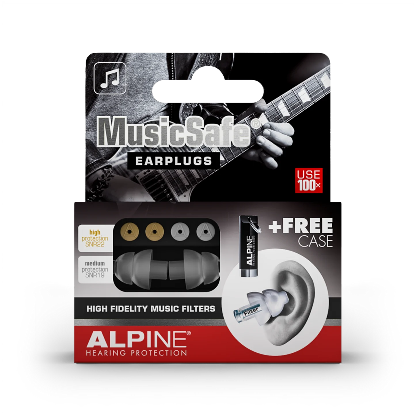 Alpine MusicSafe Earplugs - High Fidelity Music Filters