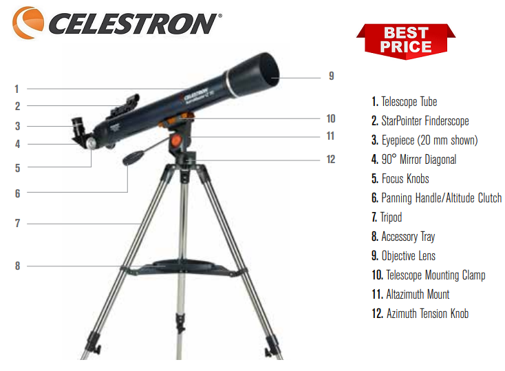 Celestron Astromaster LT 60AZ Astro Telescope