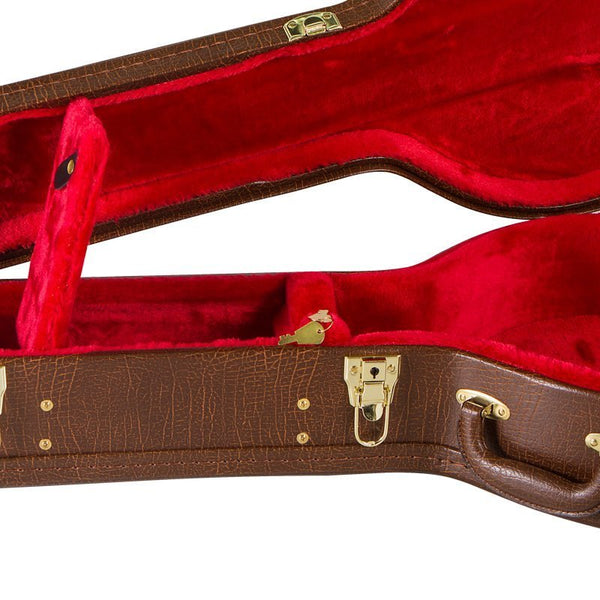 Koda Banjo Case, 19 Fret Banjo Arch Top Wooden Case, 7mm plush interior. Brown & Black Available