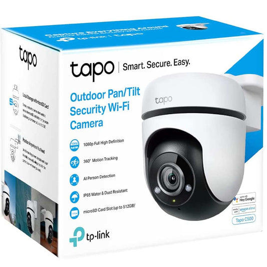 TP Link Tapo Outdoor Pan/Tilt Security WiFi Camera C500