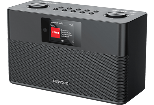 Kenwood FM-RDS/DAB+ Compact Smart Radio - Black (CRST100SB)