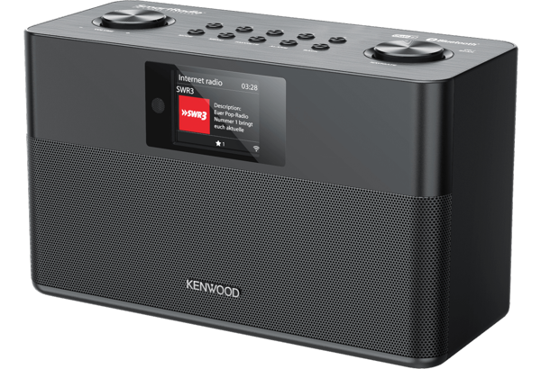 Kenwood FM-RDS/DAB+ Compact Smart Radio - Black | CRST100SB