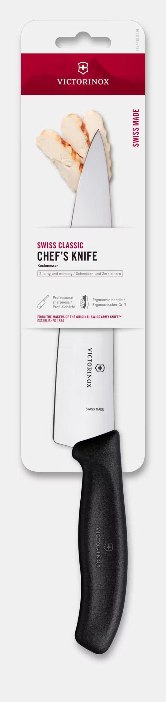 Victorinox Swiss 19cm Carving Knife - Black (Swiss Classic)