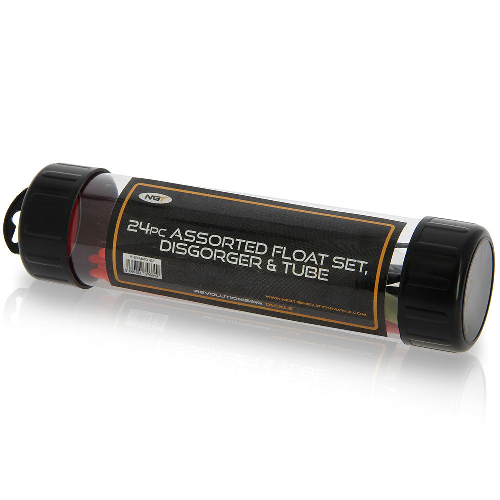 NGT 24pce Assorted Float Set, Disgorger & Tube