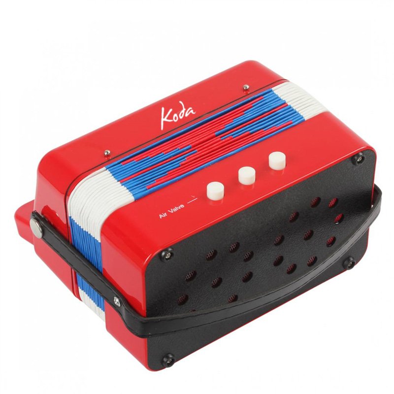 Koda HC103A Child 7 Button Accordion – RED