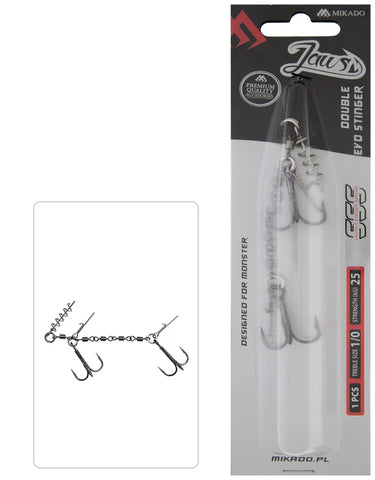 Mikado Jaws Double EVO Stingers - 12cm