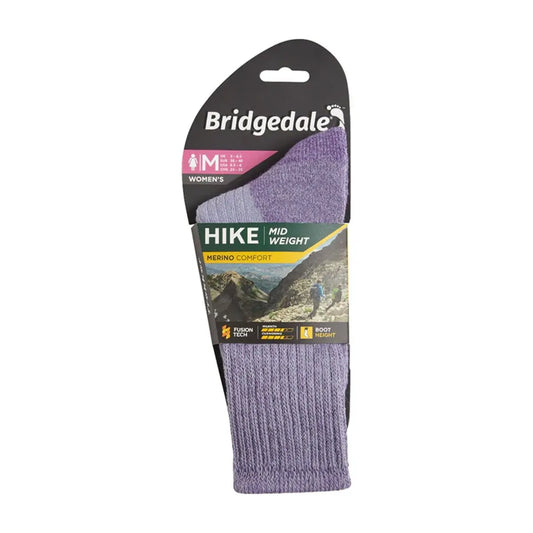 Bridgedale Hike Midweight Merino Performance Boot Original Womens - Shade Violet