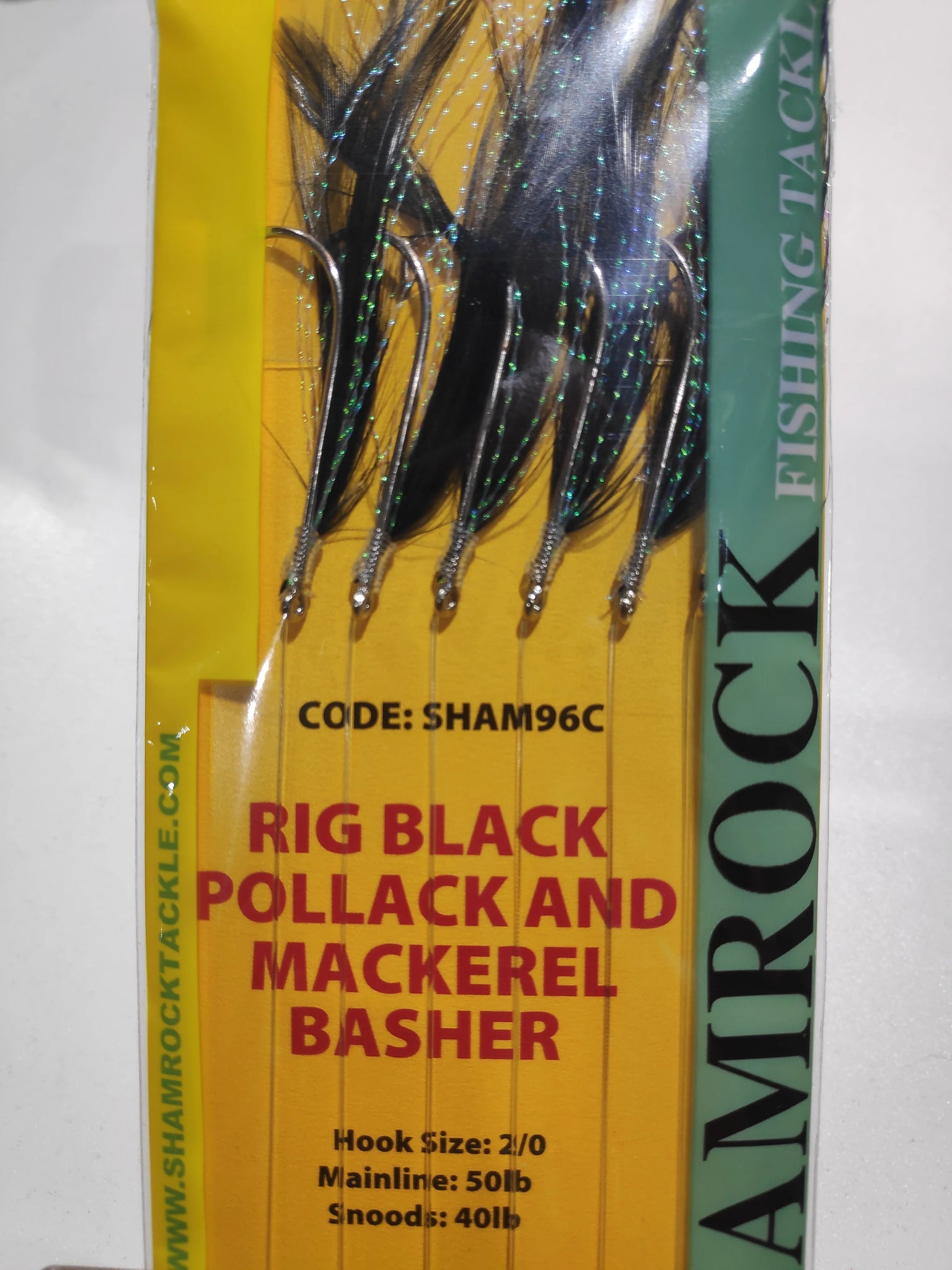 Shamrock Tackle Rig Black Pollack and Mackerel Basher