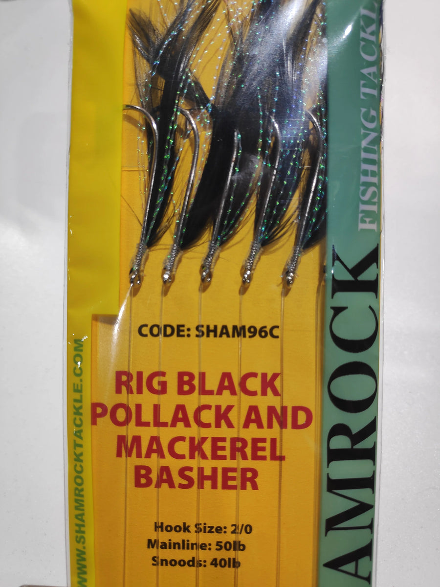 Shamrock Tackle Rig Black Pollack and Mackerel Basher – DENNISTONS
