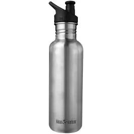 Klean Kanteen Classic Water Bottle w/ Sports Cap - 800ml