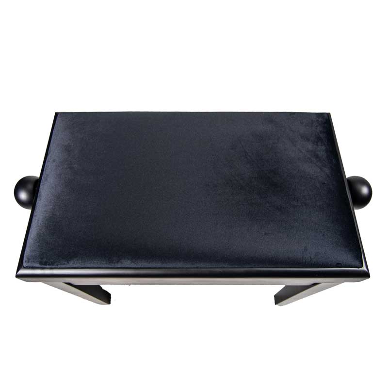 Legato Adjustable Piano Stool/Bench, Polished Black