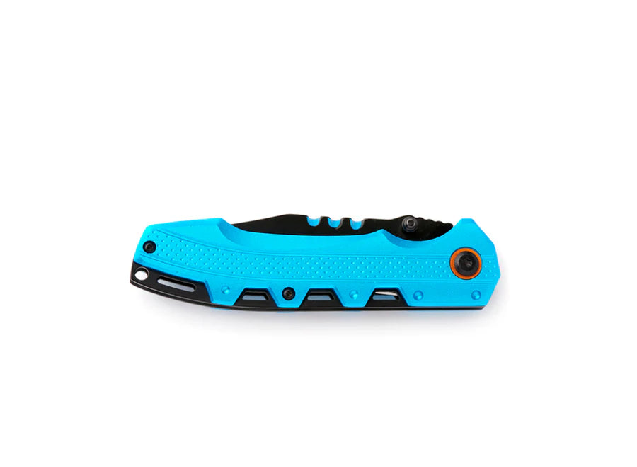 Whitby Liner Lock Knife - Blue Aluminium (3.25") - LK475