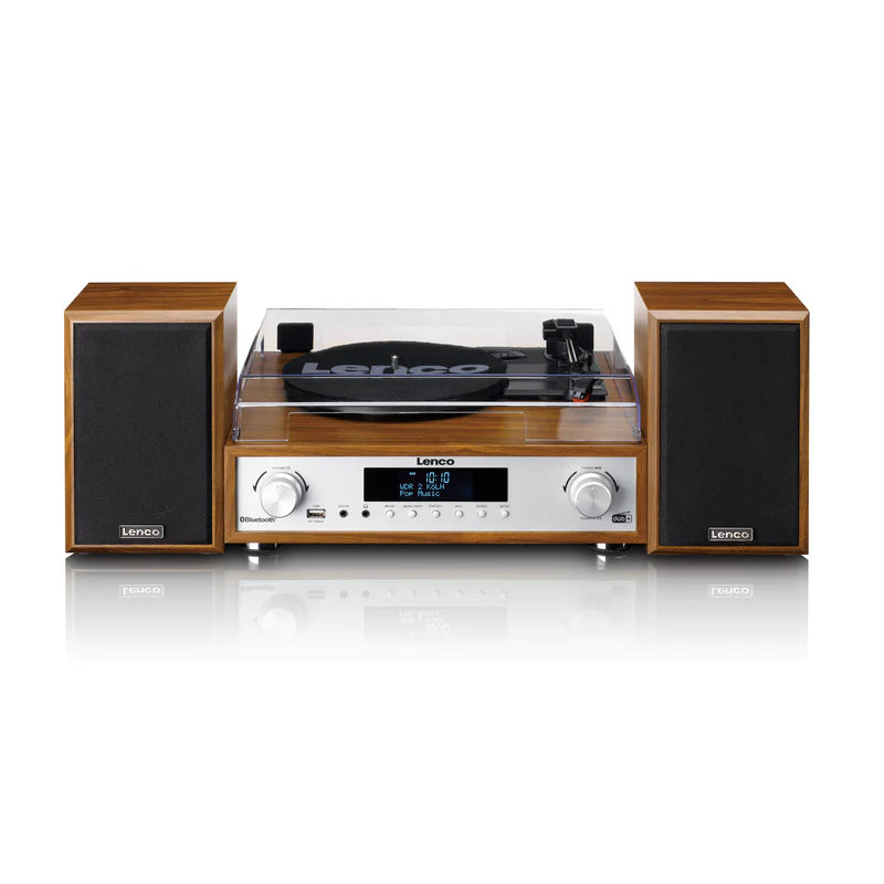 Lenco MC-160WD Stereo Turntable, DAB+/FM Radio & Bluetooth