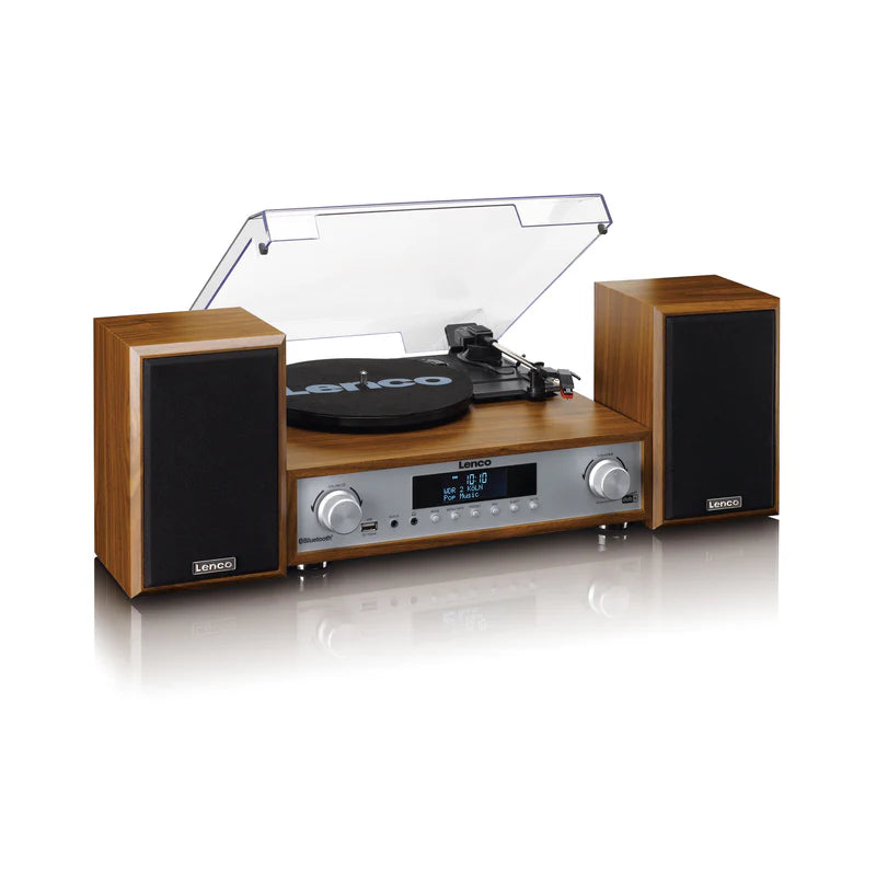 Lenco MC-160WD Stereo Turntable, DAB+/FM Radio & Bluetooth