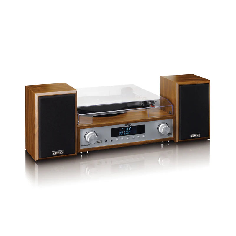 Lenco MC-160WD Stereo Turntable, DAB+/FM Radio & Bluetooth