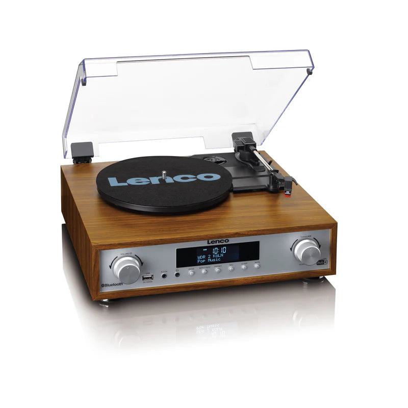 Lenco MC-160WD Stereo Turntable, DAB+/FM Radio & Bluetooth