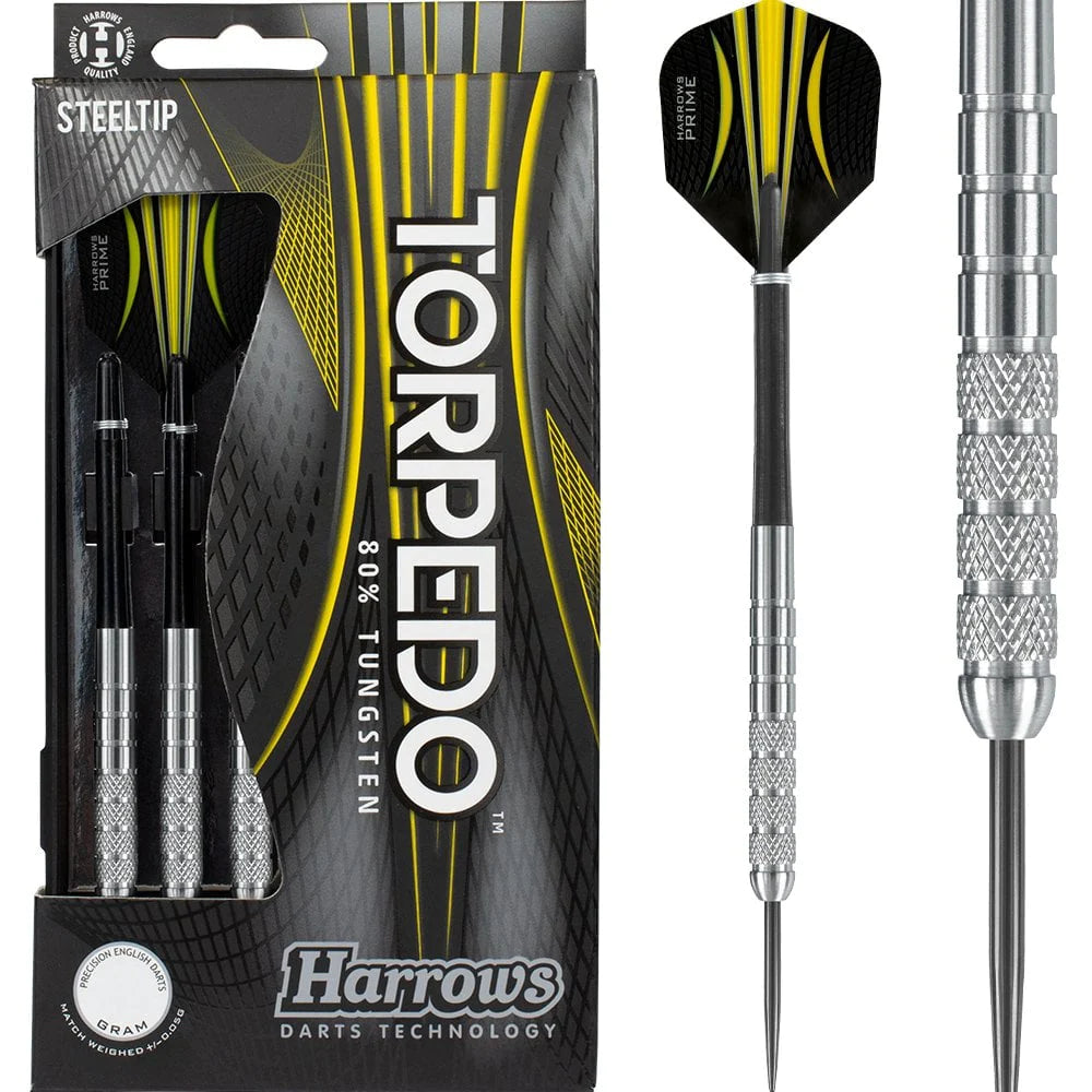 Harrows Torpedo 80% Tungsten Steeltip Darts