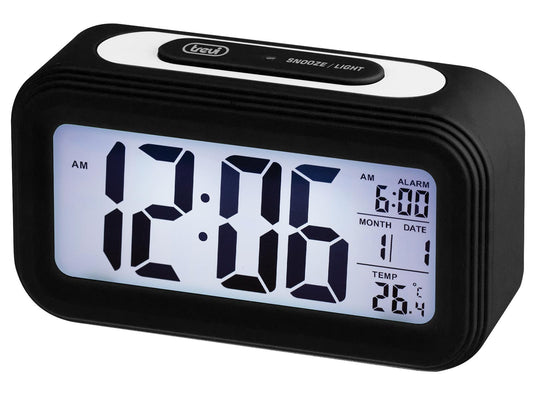 Trevi Digital Clock with Alarm and Thermometer Trevi SLD 3068 S Black