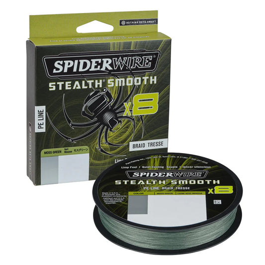 SpiderWire Stealth Smooth 8 Braid - Moss Green (150m)