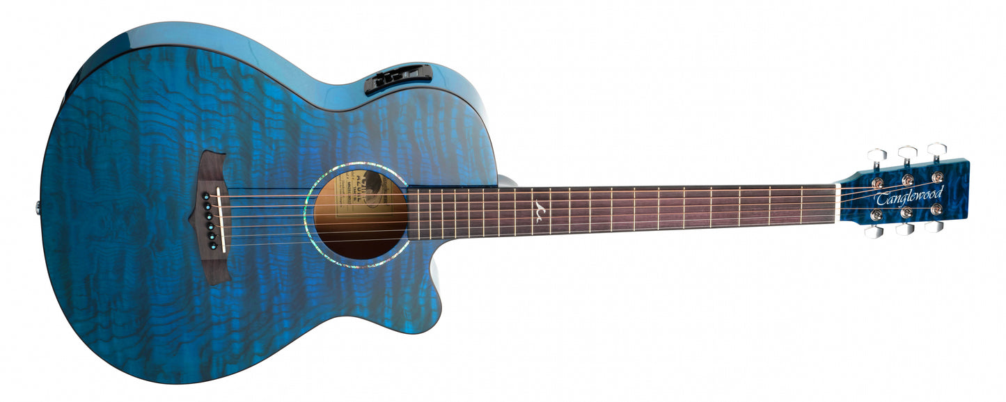 Tanglewood Azure Electro-Acoustic Guitar, Blue (TA4CEBU)