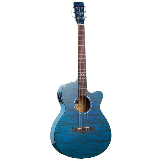 Tanglewood Azure Electro-Acoustic Guitar, Blue (TA4CEBU)