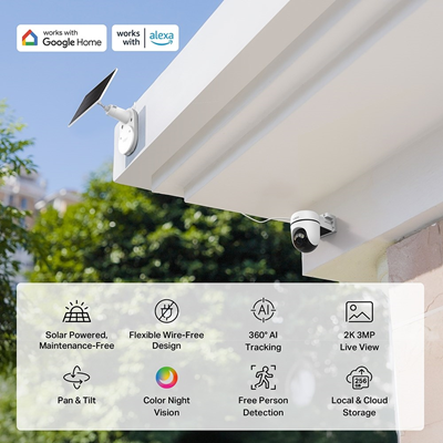 TP-Link Tapo Solar-Powered Pan/Tilt Security Camera Kit (C610KIT)