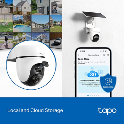 TP-Link Tapo Solar-Powered Pan/Tilt Security Camera Kit (C610KIT)