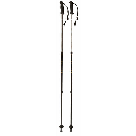 Trespass Transduo Hiking/Walking Pole (2Pce)(Graphite)