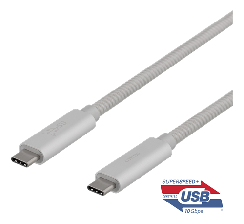 Deltaco USB-C to USB-C Cable - 1m