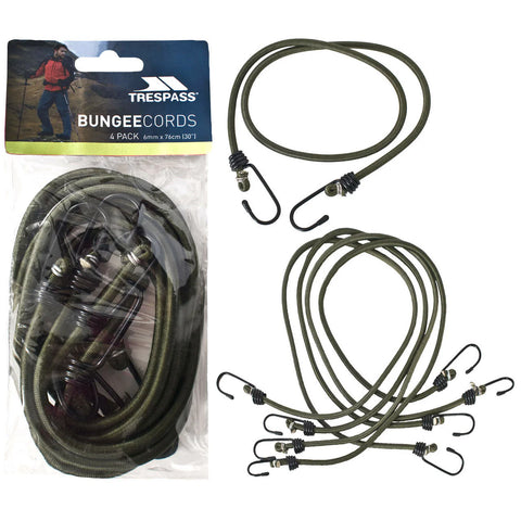 Trespass Bungee Cord (4 Pack)