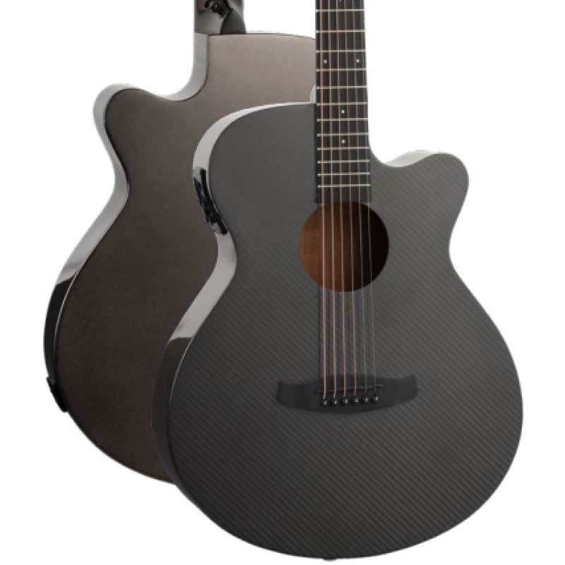 Tanglewood Winterleaf Super Folk Acoustic Guitar w/EQ. - Carbon Fibre (TW4CEBN)