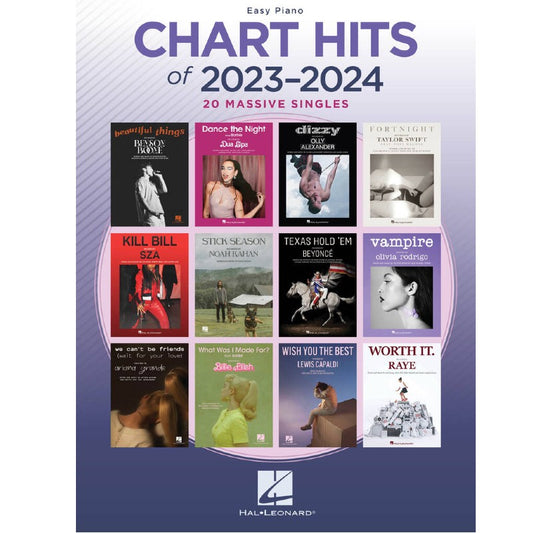 Chart Hits of 2023-2024 (20 Massive Singles) - Easy Piano
