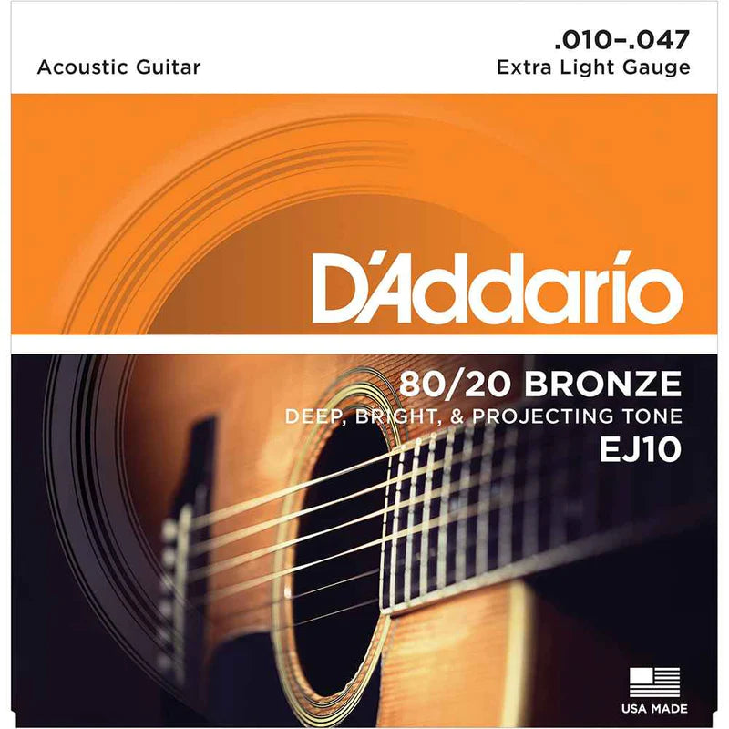 D'addarío 80/20 Bronze Acoustic Guitar Strings