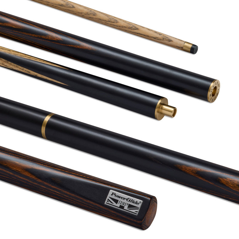 PowerGlide Exios Snooker Cue (2 Piece, 19oz. 57" 9.5mm Tip)