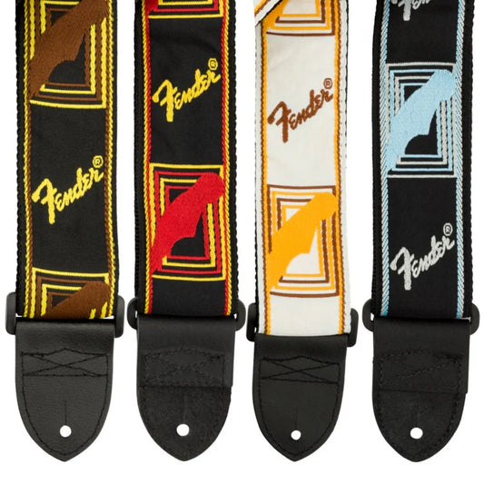 Fender 2 Monogrammed Guitar Straps - Various Colours