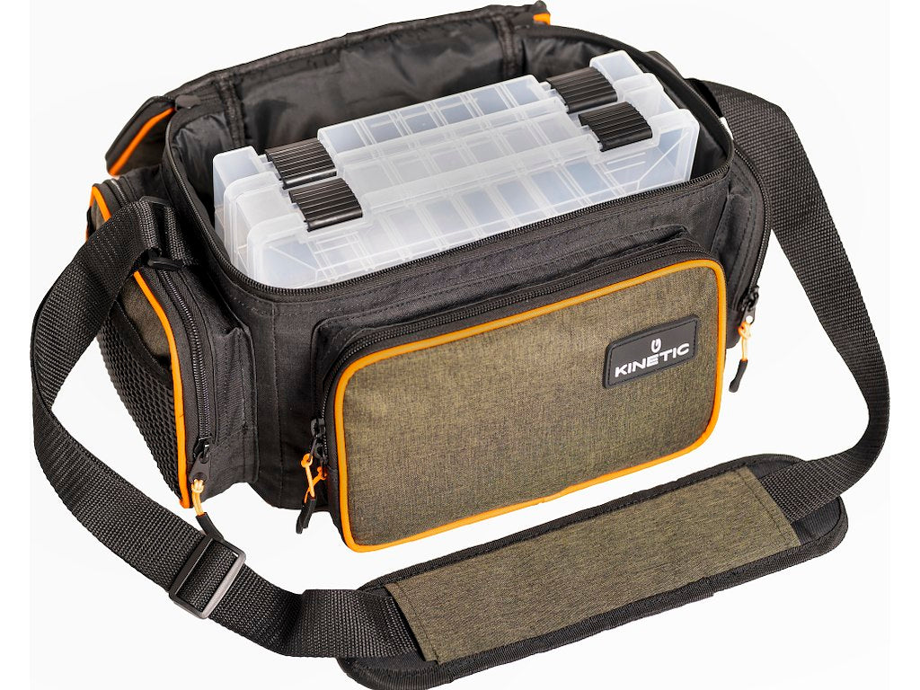 Kinetic Medium Lure Bag 2 Box System (Olive Melange/Orange)