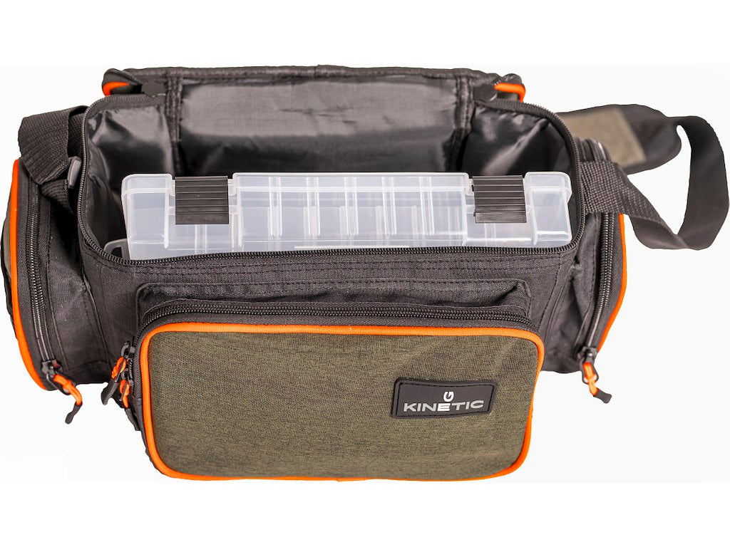 Kinetic Small Lure Bag 1 Box System (Olive Melange/Orange)