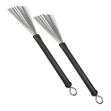 Hayman Retractable Brush with Black Rubber handle - Metal Bristles