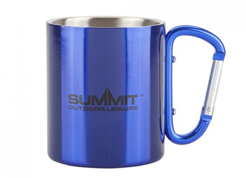 SUMMIT 300ml Aluminium Carabiner Handled Mug