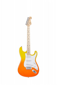 SX Modern Series 3 Pickup Electric Guitar and Gig bag | Burning Fire