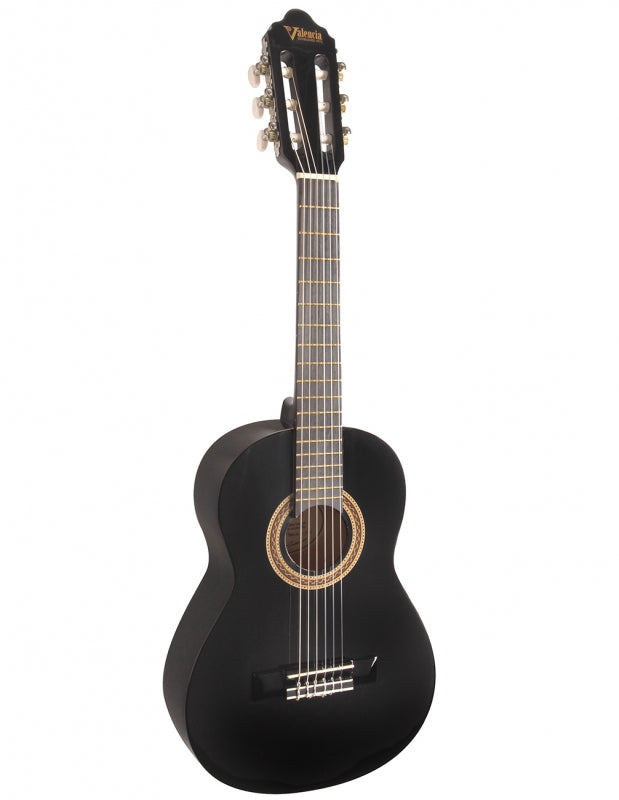 Valencia VC101 Classical Guitar | 1/4 Size | Black