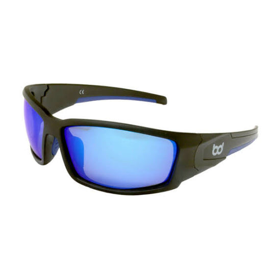 Big Dog Manta Sunglasses - Black&Blue Frame / Green Lens (BDMAKB)