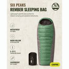 Six Peaks Ember Sleeping Bag - Green