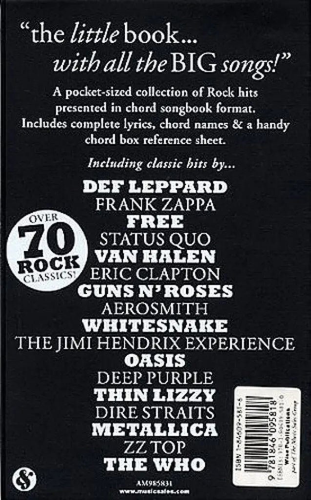 Little Black Book Of Rock Hits