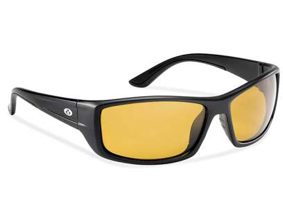 Flying Fisherman Buchanan Sunglasses Black Frame (Yellow-Amber Lens)